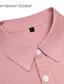 cheap Men&#039;s Casual Shirts-Men&#039;s Cotton Linen Shirt Linen Shirt Faith Print Long Sleeve Lapel Black, White, Pink Shirt Outdoor Daily Vacation