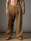 abordables Pantalones de lino-Hombre Vintage Étnico Pantalones de lino Pantalones Media cintura Exterior Ropa Cotidiana Ropa de calle Otoño invierno Ajuste regular