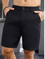 cheap Men&#039;s Shorts-Men&#039;s Waffle Shorts Chino Shorts Bermuda shorts Work Shorts Button Pocket Plain Comfort Breathable Knee Length Casual Daily Holiday Cotton Blend Fashion Designer Black Navy Blue