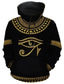 cheap Graphic Hoodies-Graphic Tribal Men&#039;s Daily 3D Print Hoodie Sports Outdoor Holiday Vacation Hoodies Black Gold Gold Long Sleeve Hooded Print Front Pocket Spring &amp;  Fall Designer Hoodie Sweatshirt