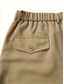 cheap Chinos-Men&#039;s Trousers Chinos Chino Pants Elastic Waist Front Pocket Plain Comfort Business Daily Holiday Fashion Chic &amp; Modern Black Khaki