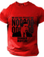 tanie T-shirty męskie z nadrukiem-Śmieszne Człowiek Czarny Biały Czerwony Podkoszulek Męskie Graficzny Mieszanka bawełny Koszula Sport Klasyczny Koszula Krótki rękaw Wygodna koszulka Sporty na świeżym powietrzu Święto Lato Odzie