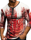 cheap Men&#039;s Graphic Tshirts-Graphic Building Fashion Daily Casual Men&#039;s 3D Print Henley Shirt Casual Holiday Going out T shirt Red Blue Orange Long Sleeve Henley Shirt Spring &amp;  Fall Clothing Apparel S M L XL XXL 3XL 4XL