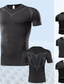 economico Magliette casual da uomo-Per uomo maglietta Maglia da palestra Maglia a compressione Camicia fitness Top da uomo Girocollo Manica corta Sportivo Da mare Per uscire Casual / quotidiano Asciugatura rapida Traspirazione del