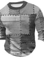 Χαμηλού Κόστους Ανδρικό Γραφικό T-shirt-Γραφική Συνδυασμός Χρωμάτων Κουρελού Υψηλής Ποιότητας Ρετρό / Βίντατζ Καθημερινό Ανδρικά 3D εκτύπωση Μπλουζάκι Μπλουζάκι βάφλα Υπαίθρια Αθλήματα Αργίες Εξόδου Κοντομάνικη μπλούζα