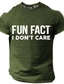 Χαμηλού Κόστους Ανδρικό Γραφικό T-shirt-Γραφική Γράμμα Καθημερινά Υψηλής Ποιότητας Ρετρό / Βίντατζ Ανδρικά 3D εκτύπωση Μπλουζάκι Υπαίθρια Αθλήματα Αργίες Εξόδου Κοντομάνικη μπλούζα Μαύρο Πράσινο Χακί Σκούρο μπλε Κοντομάνικο