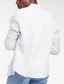 cheap Vacation-Men&#039;s Shirt Linen Shirt Cotton Linen Shirt Beach Shirt Button Up Shirt Plain Casual Daily White Light Green Pink Navy Blue Long Sleeve Lapel Spring &amp; Summer Clothing Apparel