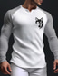 Χαμηλού Κόστους Ανδρικό Γραφικό T-shirt-Γραφική Συνδυασμός Χρωμάτων Λύκος Καθημερινά Κλασσικό Καθημερινό Ανδρικά 3D εκτύπωση Μπλουζάκι Βάφλα πουκάμισο Πουκάμισο Raglan T Υπαίθρια Αθλήματα Αργίες Εξόδου Κοντομάνικη μπλούζα