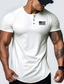 cheap Men&#039;s Graphic Tshirts-Graphic National Flag Fashion Daily Casual Men&#039;s Henley Shirt Raglan T Shirt Sports Outdoor Holiday Going out T shirt White Pink Sky Blue Short Sleeve Henley Shirt Spring &amp; Summer Clothing Apparel S