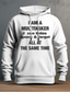 cheap Graphic Hoodies-Graphic Letter Men&#039;s Fashion 3D Print Hoodie Sports Outdoor Holiday Vacation Hoodies Black White Long Sleeve Hooded Print Front Pocket Spring &amp;  Fall Designer Hoodie Sweatshirt