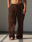 tanie lniane spodnie-Męskie Codzienny Graficzny Słońce Spodnie Średni Talia Dzienne zużycie Urlop Wyjściowe Wiosna Jesień Regularny