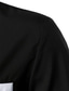 billige mænds fritidsskjorter-Herre Skjorte Button Up skjorte Casual skjorte Sort Langærmet Farveblok Knaphul Daglig Ferierejse Frontlomme Tøj Mode Afslappet Bekvem