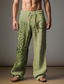 abordables pantalons décontractés-Homme Décontractées Graphic MOON Pantalon Taille médiale Usage quotidien Vacances Sortie Printemps Automne Standard