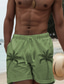 baratos Calções para Homem-Homens Calção Shorts de verão Shorts de praia Com Cordão Cintura elástica Impressão 3D Gráfico Árvore Respirável Macio Curto Casual Diário Feriado Roupa de rua Havaiana Branco Azul Micro-Elástica