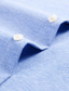 رخيصةأون قمصان فستان-رجالي قميص قميص رسمي زر قميص أسفل أزرق أخضر رمادي كم طويل منقوش ياقة مع زر سفلي ربيع &amp; الصيف المكتب &amp; الوظيفة حفلة الزفاف ملابس جيب أمامي