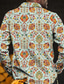 Χαμηλού Κόστους Ανδρικά πουκάμισα με στάμπα-Φλοράλ Λαχούρι Βίντατζ Ανδρικά Πουκάμισο Μπουφάν πουκάμισο Καθημερινά Ρούχα Εξόδου Σαββατοκύριακο Φθινόπωρο &amp; Χειμώνας Απορρίπτω Μακρυμάνικο Μαύρο, Βυσσινί, Πράσινο του τριφυλλιού Τ, M, L