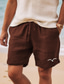 voordelige Shorts voor heren-heren katoenen shorts zomershorts strandshorts print trekkoord elastische taille vogel comfort ademend kort outdoor vakantie uitgaan katoenmix hawaiiaans casual wit roze