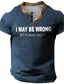 Χαμηλού Κόστους Ανδρικό Γραφικό T-shirt-Γραφική Γράμμα Καθημερινά Ρετρό / Βίντατζ Κλασσικό Ανδρικά Πουκάμισο Henley Μπλουζάκι βάφλα Υπαίθρια Αθλήματα Causal Αργίες Κοντομάνικη μπλούζα Μαύρο Μπορντώ Θαλασσί Κοντομάνικο Χένλι Πουκάμισο