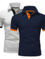 cheap Classic Polo-2 Pack Men&#039;s Polo Shirt Golf Shirt Sports Lapel T Shirt Short Sleeve Fashion Basic Color  Summer Regular Fit Dark Blue White Blue White Black Golf T Shirt