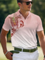 baratos Polo com estampado Gráfico-Tartaruga Gradual Homens Roupa de Esporte 3D Imprimir Camiseta Polo pólo de golfe Desportos e Ar livre Corrida Ginásio Camisa Pólo Piquê Manga Curta Aberto para a Lateral Camisas polo Amarelo Rosa