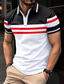 cheap Classic Polo-Men&#039;s Polo Shirt Golf Shirt Work Street Classic Short Sleeves Solid / Plain Color Basic Summer Loose Fit White Dark Navy Light Blue Polo Shirt