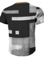 Χαμηλού Κόστους Ανδρικό Γραφικό T-shirt-Γεωμετρία Καθημερινά Business Casual Ανδρικά 3D εκτύπωση Πουκάμισο Henley Μπλουζάκι βάφλα Causal Καθημερινά Κοντομάνικη μπλούζα Μαύρο Θαλασσί Καφέ Κοντομάνικο Χένλι Πουκάμισο Ανοιξη καλοκαίρι Ρούχα
