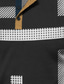 voordelige Mannen grafische Tshirt-Geometrie Dagelijks Zakelijk informeel Voor heren 3D-afdrukken Henley-shirt Wafel T-shirt Casual Dagelijks T-shirt Zwart blauw Bruin Korte mouw Henley Overhemd Lente zomer Kleding S M L XL 2XL 3XL
