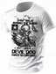 cheap Men&#039;s Graphic Tshirt-Graphic Cool Skulls Gun Daily Casual Street Style Men&#039;s 3D Print T shirt Tee Sports Outdoor Holiday Going out T shirt Black White Pink Short Sleeve Crew Neck Shirt Spring &amp; Summer Clothing Apparel S