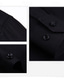 voordelige Nette overhemden-Voor heren Overhemd Zwart Wit Hemelsblauw Lange mouw Effen Revers Lente &amp; Herfst Toimisto &amp; ura Bruiloft Kleding