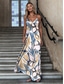 cheap Floral Dress-Women&#039;s Maxi Dress Sundress A Line Dress Floral Dress Streetwear Maxi Flowy Vacation Street Casual Regular Fit Floral Sleeveless Strap Blue Summer Spring