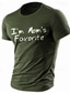 billiga Grafisk T-shirt för män-jag är mammas favorit för män grafisk bomull t-shirt sport klassisk skjorta kortärmad bekväm t-shirt sport utomhus semester sommar modedesigner kläder