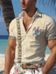 ieftine Cămașă Hawaiană-turtle marine life bărbați stațiune tricou hawaian imprimat 3d cămașă cu mânecă scurtă de vară pentru plajă ținută zilnică de la s la 3xl