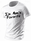 cheap Men&#039;s Graphic Tshirts-I&#039;m Mom&#039;s Favorite Men&#039;s Graphic Cotton T Shirt Sports Classic Shirt Short Sleeve Comfortable Tee Sports Outdoor Holiday Summer Fashion Designer Clothing