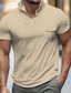 Χαμηλού Κόστους Ανδρικά μπλουζάκια casual-Ανδρικά Πουκάμισο Henley Μπλουζάκι μπλουζάκι Σκέτο Χένλι Δρόμος Διακοπές Κοντομάνικο Τσέπη Ρούχα Μοντέρνα Υψηλής Ποιότητας Βασικό