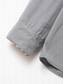 abordables camisas casuales de los hombres-Hombre Camisa casual Negro Blanco Rosa Burdeos Azul Manga Larga Bloque de color Color sólido/liso Cuello Vuelto Calle Vacaciones Abotonar Ropa Moda Ocio