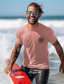 tanie T-shirty męskie z nadrukiem-Graficzny Zwierzę Rekin Codzienny Hawajskie Styl kurortowy Męskie Druk 3D Podkoszulek Sporty na świeżym powietrzu Święto Wyjściowe Podkoszulek Biały Jasnozielony Rumiany róż Krótki rękaw Półgolf