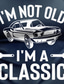 cheap Men&#039;s Graphic Tshirts-Car I&#039;m Not Old Men&#039;s Street Style 3D Print T shirt Classic Casual Tee Sports Outdoor Holiday Going out T shirt Black Navy Blue Brown Short Sleeve Crew Neck Shirt Spring &amp; Summer Clothing