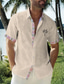 abordables Chemise hawaïen-Chemise hawaïenne à manches courtes pour hommes, imprimé palmier tropical, imprimé en 3d, boutonnée, chemise d&#039;été, vacances, usage quotidien, s à 3xl