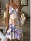 cheap Print Dresses-Women&#039;s Polyester Paisley Dress Casual Dress Slip Dress Leopard Paisley Print Strap Mini Dress Vacation Sleeveless Summer