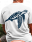 Χαμηλού Κόστους Ανδρικό Γραφικό T-shirt-Γραφική Ζώο Χελώνες Μοντέρνα Καθημερινά Καθημερινό Ανδρικά 3D εκτύπωση Μπλουζάκι Υπαίθρια Αθλήματα Αργίες Διακοπές Κοντομάνικη μπλούζα Μαύρο Λευκό Ανθισμένο Ροζ Κοντομάνικο Στρογγυλή Ψηλή Λαιμόκοψη