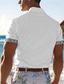 billige Hawaiiskjorts-skilpadde marine liv herre resort hawaiiansk 3d-trykt skjorte knapp med korte ermer sommer strandskjorte ferie daglig slitasje s til 3xl
