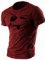 preiswerte Männer Grafik Tshirt-Lustiges Gesicht bedrucktes grafisches Baumwoll-T-Shirt für Herren, Sport, klassisches Hemd, kurze Ärmel, bequemes T-Shirt, Sport, Outdoor, Urlaub, Sommer, Modedesigner-Kleidung