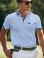 preiswerte Grafik Polo-Herren Sportbekleidung 3D Bedruckt Poloshirt Golfpolo Fitnessstudio Kurzarm Umlegekragen Polo-Shirts Schwarz Weiß Sommer S M L Mikro-elastisch Revers-Polo