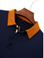 voordelige klassieke polo-Voor heren POLO Shirt Werk Straat Klassiek Korte Mouw Effen / effen kleur Standaard Zomer Ruim Passend donkerbruin Zwart Wit Roze Donker Marine as-gekleurde POLO Shirt
