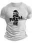 preiswerte Männer Grafik Tshirt-Glaube bedrucktes Herren-T-Shirt aus grafischer Baumwolle, sportliches, klassisches Hemd, kurze Ärmel, bequemes T-Shirt, Straßensport, Outdoor, Sommer, Modedesigner-Kleidung