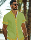 abordables Camisas hawaianas-Camisa hawaiana con estampado 3d de limón tropical para hombre, camisa de manga corta con botones para playa y verano, ropa de uso diario para vacaciones, s a 3xl