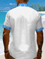 preiswerte Hawaiihemden-Florales tropisches Resort-Hemd für Herren mit 3D-Druck, kubanischer Kragen, kurzärmlig, Sommer-Strandhemd, Urlaub, Alltagskleidung, S bis 3XL