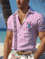 abordables Camisas hawaianas-Tortuga vida marina resort para hombres camisa hawaiana con estampado 3d abotonada manga corta camisa de playa de verano ropa diaria de vacaciones s a 3xl