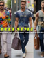 cheap Men&#039;s Graphic Tshirt-Graphic I&#039;m Sexy and I Mow It Retro Vintage Casual Street Style Men&#039;s 3D Print T shirt Tee Sports Outdoor Holiday Going out T shirt Blue Brown Green Short Sleeve Crew Neck Shirt Spring &amp; Summer
