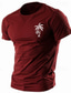 abordables T-shirts graphiques pour hommes-T-shirt en coton graphique pour hommes imprimé cocotier, chemise classique de sport à manches courtes, confortable, sport en plein air, vacances, vêtements de créateurs de mode d&#039;été